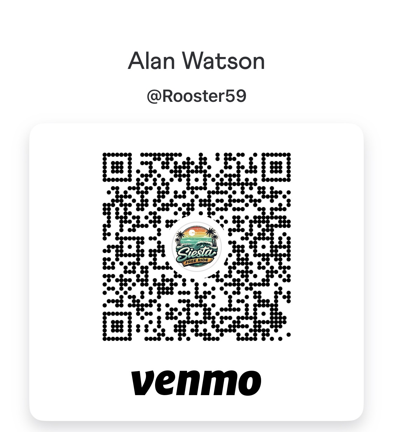 Tip us on Venmo @Rooster59