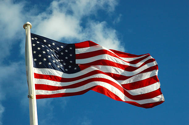 Waving American Flag